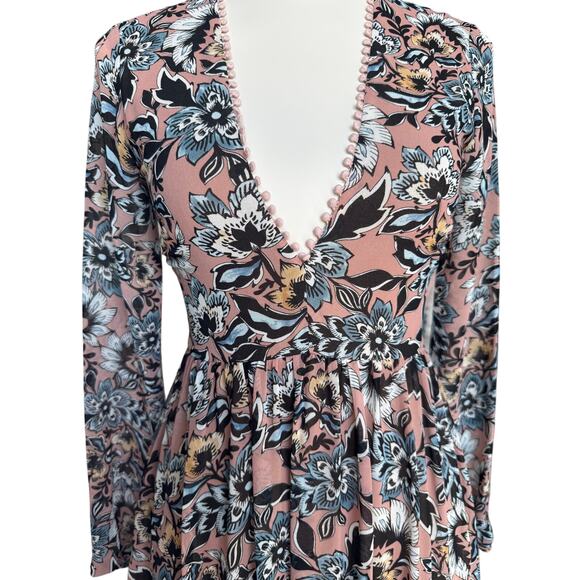 REVOLVE For Love and Lemons Gracie Floral Long Sleeve Maxi Dress Size Small - Picture 5 of 10